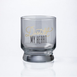 Distill My Heart Lowball Glass