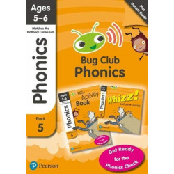 Bug Club Phonics Learn at Home Pack 5, Phonics Sets 13-26 for ages 5-6 (Six stories + Parent Guide + Activity Book)