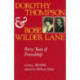 Dorothy Thompson and Rose Wilder Lane: Forty Years of Friendship, Letters, 1921-1960