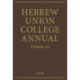 Hebrew Union College Annual Vol 90: Volume 90 (2019)
