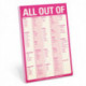 Knock Knock Pad: All Out Of Pad Pink (with magnet)