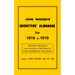 Wisden Cricketers' Almanack 1916 to 1919