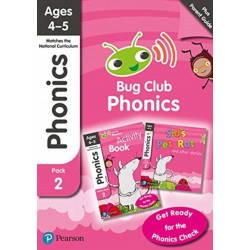 Bug Club Phonics Learn at Home Pack 2, Phonics Sets 4-6 for ages 4-5 (Six stories + Parent Guide + Activity Book)