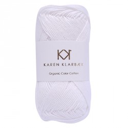 8/4 Optical White - KK Color Cotton økologisk bomuldsgarn fra Karen Klarbæk