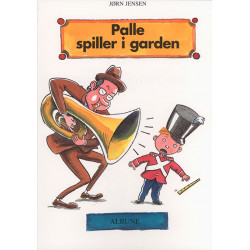 Palle spiller i garden