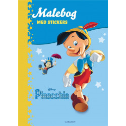Pinocchio malebog med stickers