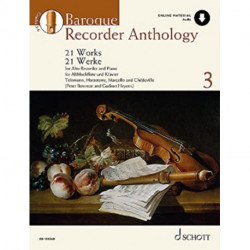Baroque Recorder Anthology: 21 Works for Treble Recorder with Piano