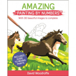 Amazing Painting by Numbers: With 30 Beautiful Images to Complete. Includes Guide to Mixing Paints