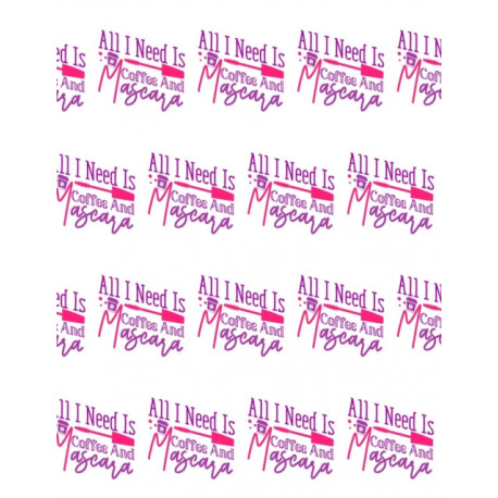 All I Need Is Coffee and Mascara Composition Notebook - Large Ruled Notebook - 8.5x11 Lined Notebook (Softcover Journal / Notebook / Diary)