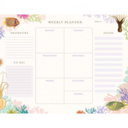Art of Nature: Under the Sea Weekly Planner Notepad