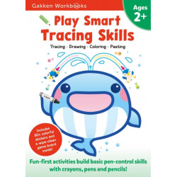 Play Smart Tracing Skills Age 2+: Preschool Activity Workbook with Stickers for Toddlers Ages 2, 3, 4: Learn Basic Pen-control Skills with Crayons, Pens and Pencils (Full Color Pages)