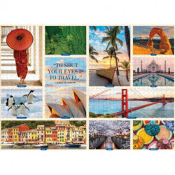 1,000 Places to See Before You Die 1,000-Piece Puzzle: For Adults Travel Gift Jigsaw 26 3/8" x 18 7/8"