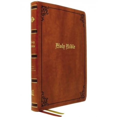 KJV Holy Bible: Large Print Thinline, Tan Leathersoft, Red Letter, Comfort Print: King James Version: Holy Bible, King James Version