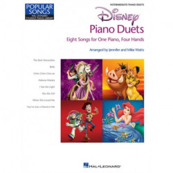 Disney Piano Duets: Popular Songs - 8 Songs for 1 Piano, 4 Hands