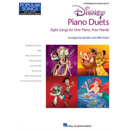 Disney Piano Duets: Popular Songs - 8 Songs for 1 Piano, 4 Hands