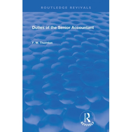 Duties of the Senior Accountant