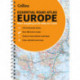 Collins Essential Road Atlas Europe: Clear and Detailed Map of Europe in Handy A4 Paperback