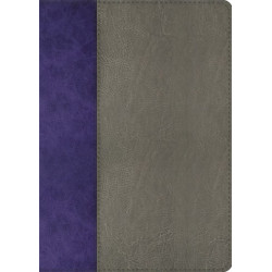 The Jeremiah Study Bible, NKJV: Gray and Purple LeatherLuxe Limited Edition: What It Says. What It Means. What It Means For You.