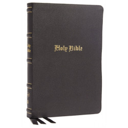 KJV Holy Bible: Large Print Thinline, Black Genuine Leather, Red Letter, Comfort Print: King James Version: Holy Bible, King James Version