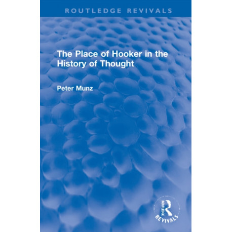 The Place of Hooker in the History of Thought