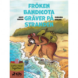 Fröken Bandicota gräver på stranden