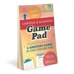 Camping & Glamping On-The-Go Game Pad, Glamping & Outdoor Activity Book for Kids