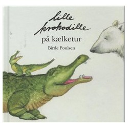 Lille krokodille på kælketur