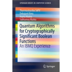 Quantum Algorithms for Cryptographically Significant Boolean Functions: An IBMQ Experience