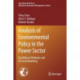 Analysis of Environmental Policy in the Power Sector: Equilibrium Methods and Bi-Level Modeling