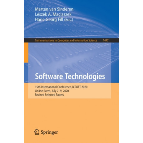 Software Technologies: 15th International Conference, ICSOFT 2020, Online Event, July 7–9, 2020, Revised Selected Papers