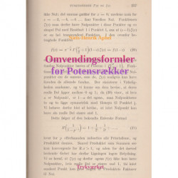 Omvendingsformler for Potensrækker