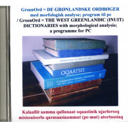 De Grønlandske Ordbøger med morfologisk analyse: Program til pc.