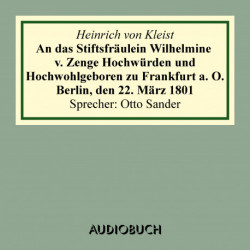 An das Stiftsfräulein Wilhelmine v. Zenge 1801