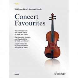 Concert Favourites: The Finest Concert and Encore Pieces. viola and piano.