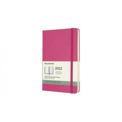 Moleskine 2022 12-Month Weekly Large Hardcover Notebook: Bougainvillea Pink: Bougainvillea Pink