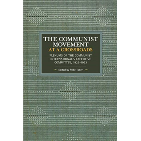The Communist Movement at a Crossroads: Plenums of the Communist International's Executive Committee, 1922-1923
