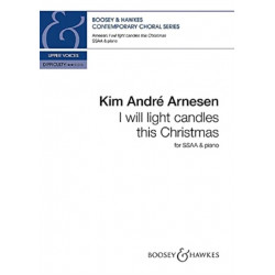 I will light candles this Christmas: choir (SSAA) and piano (ensemble). Choral score.