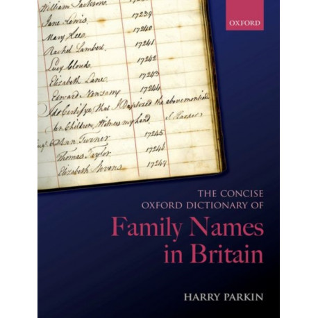 The Concise Oxford Dictionary of Family Names in Britain