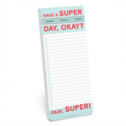 Knock Knock Have a Super Day Make-a-List Pads