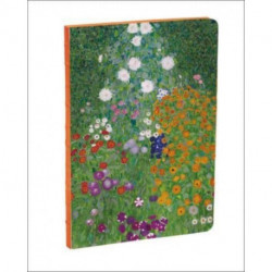 Flower Garden by Gustav Klimt A5 Notebook: A5 Notebook
