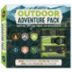 Outdoor Adventure Pack: Survival Tips and Tricks for Enthusiasts - Contains a Paracord Bracelet, 10-in-1 Multi-tool, Flint-striker, Compass, Stickers, Reflective Sheet, and a 48-page Book