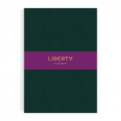 Liberty Dark Green Tudor A5 Embossed Journal