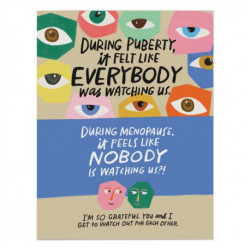 6-Pack  Em & Friends Watch Out for Each Other Menopause Card