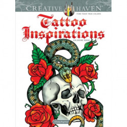 Creative Haven Tattoo Inspirations Coloring Book