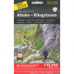Abisko - Riksgränsen : högalpin karta 1:25.000: högalpin karta 1:25.000