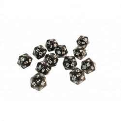 Terning, 20 sider med tal fra 1 til 20 (12 stk.)