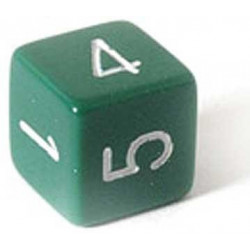 Terning, 6 sider med tal fra 1 til 6 (12 stk.)