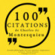 100 citations de Montesquieu