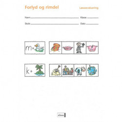 Læseevaluering, Forlyd og rimdel á 10 stk.