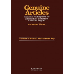 Genuine Articles Teacher's manual with key: Authentic Reading Tasks for Intermediate Students of American English